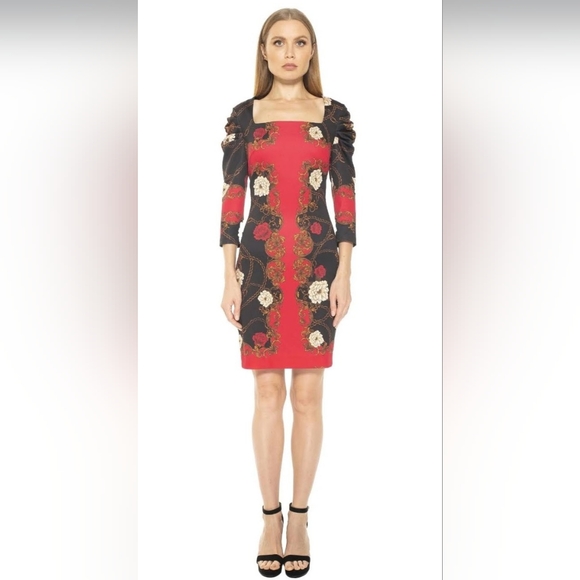 NWOT! Alexia Admor Anthropologie Women's Elizabeth Dress Size 16 - Picture 5 of 11